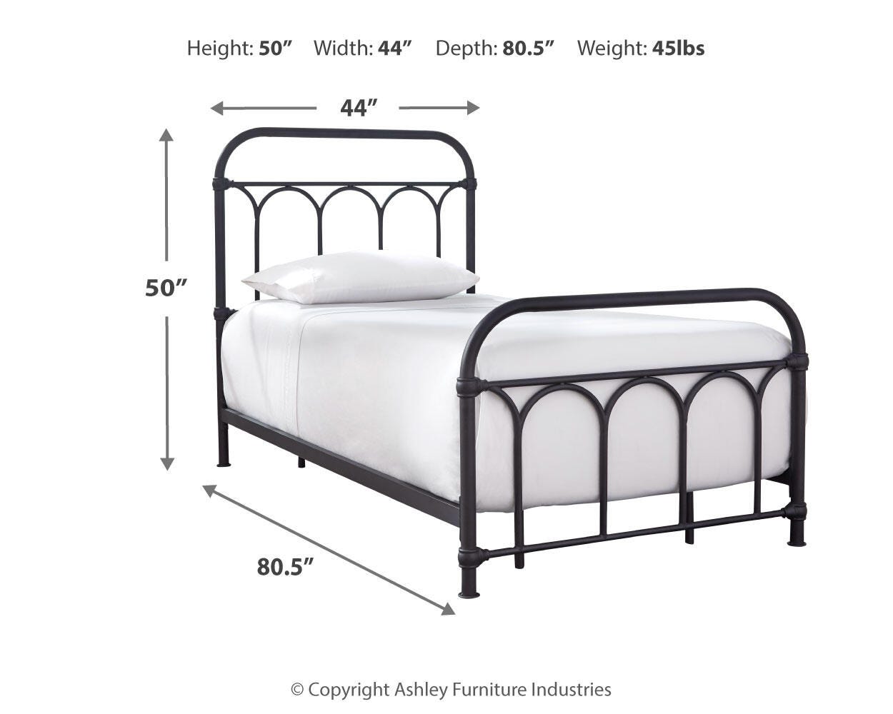 Nashburg Metal Bed