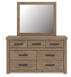 Oliandon Panel Bed, Dresser and Mirror