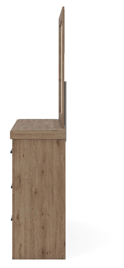Oliandon Panel Bed, Dresser and Mirror