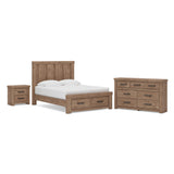Oliandon Panel Storage Bed, Dresser and Nightstand