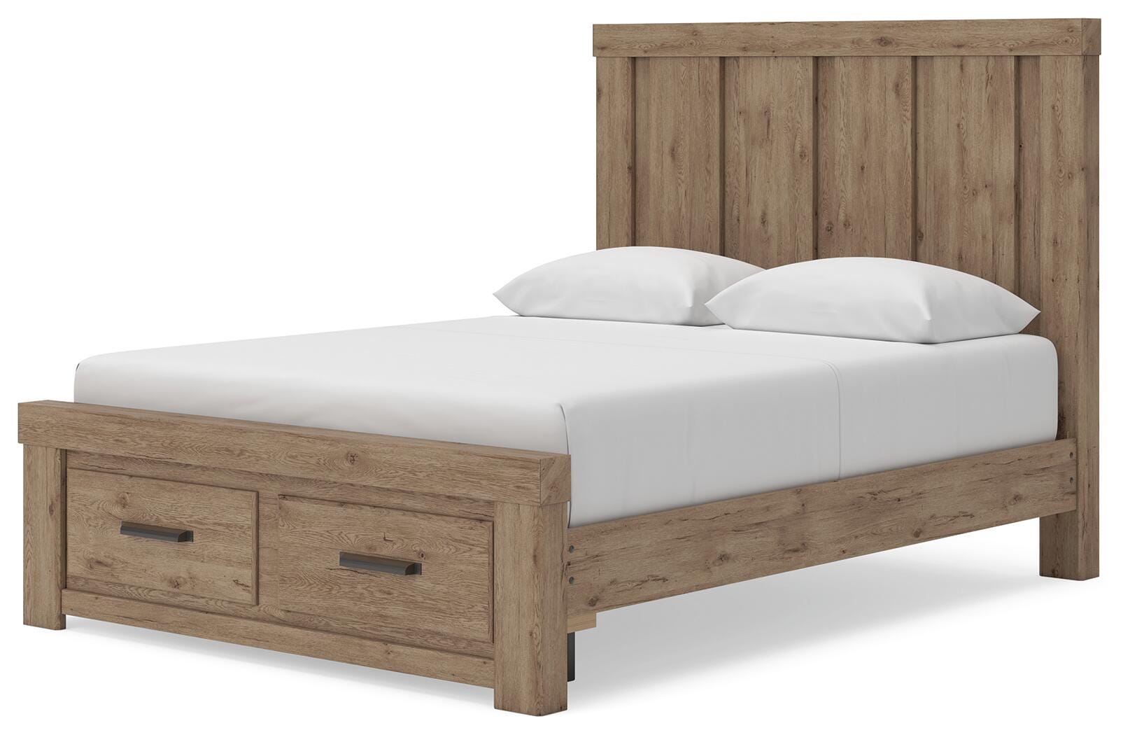 Oliandon Panel Storage Bed