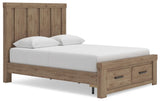 Oliandon Panel Storage Bed, Dresser and Mirror