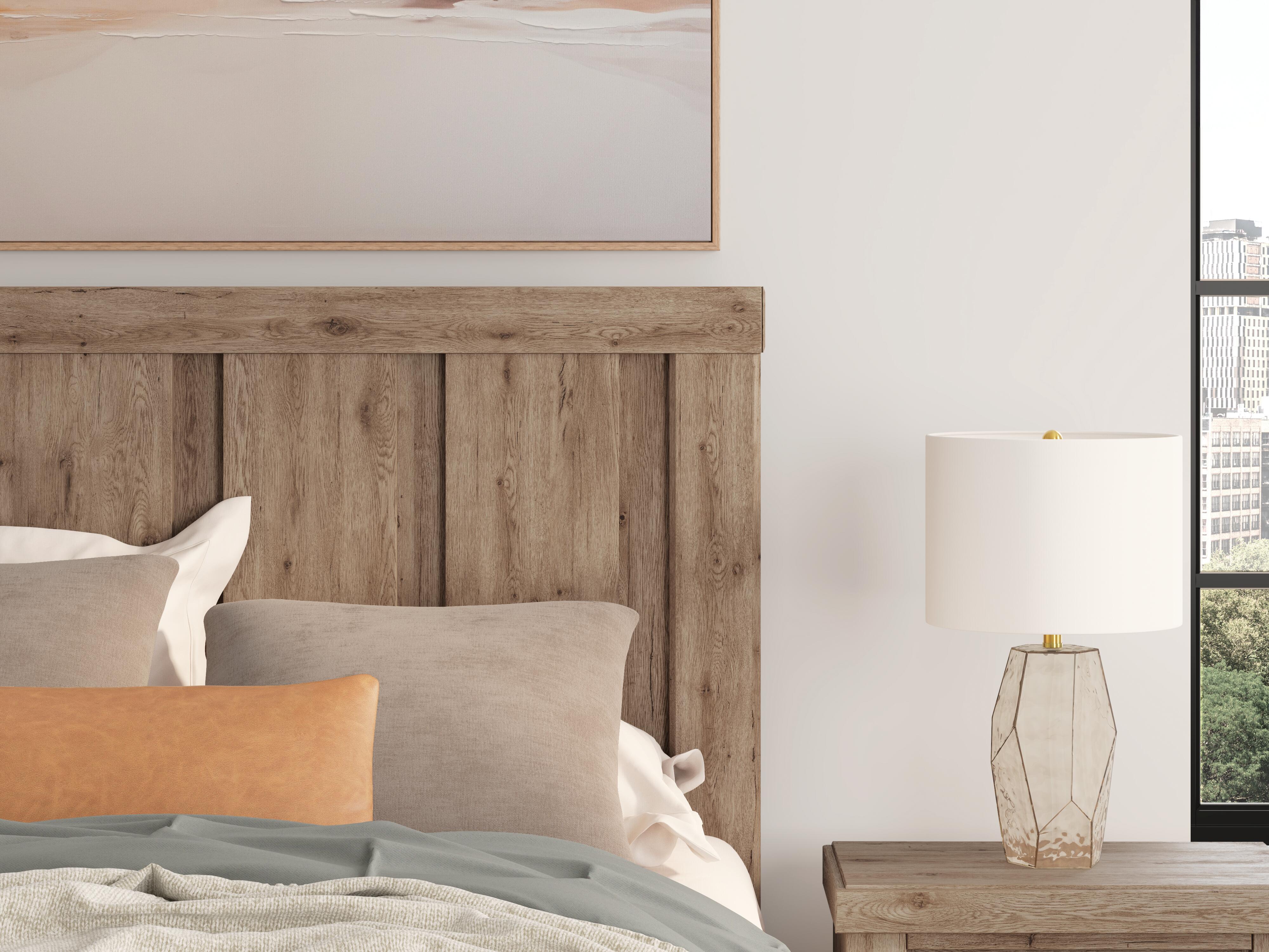 Oliandon Panel Storage Bed. Dresser, Mirror and Nightstand