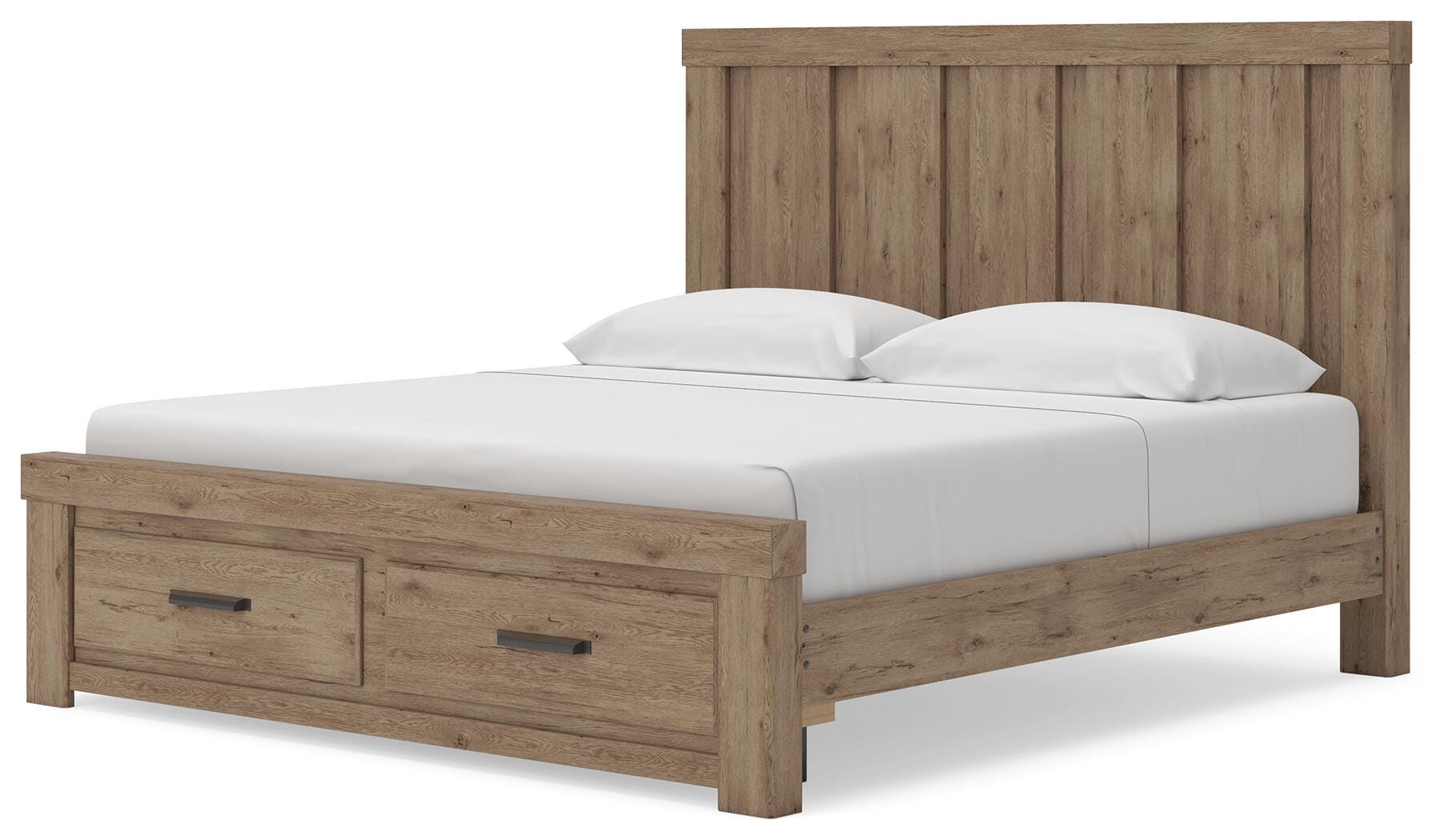 Oliandon Panel Storage Bed