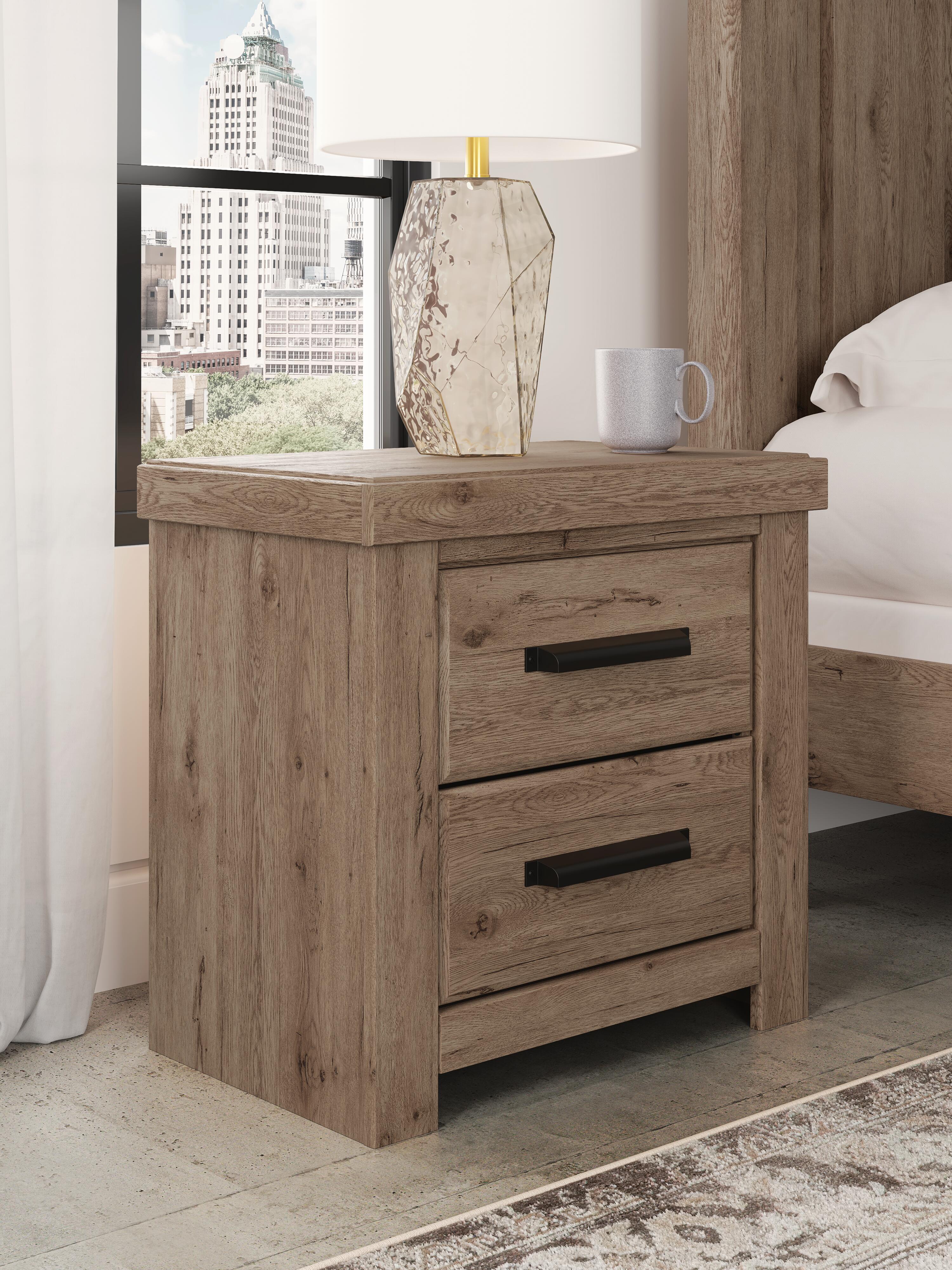 Oliandon Panel Bed. Dresser, Mirror and Nightstand