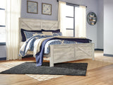 Bellaby Crossbuck Panel Bed with Mirrored Dresser