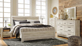 Bellaby Panel Bed, Dresser, Mirror, Chest and 2 Nightstands