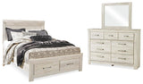 Bellaby Panel Storage Bed, Dresser and Mirror