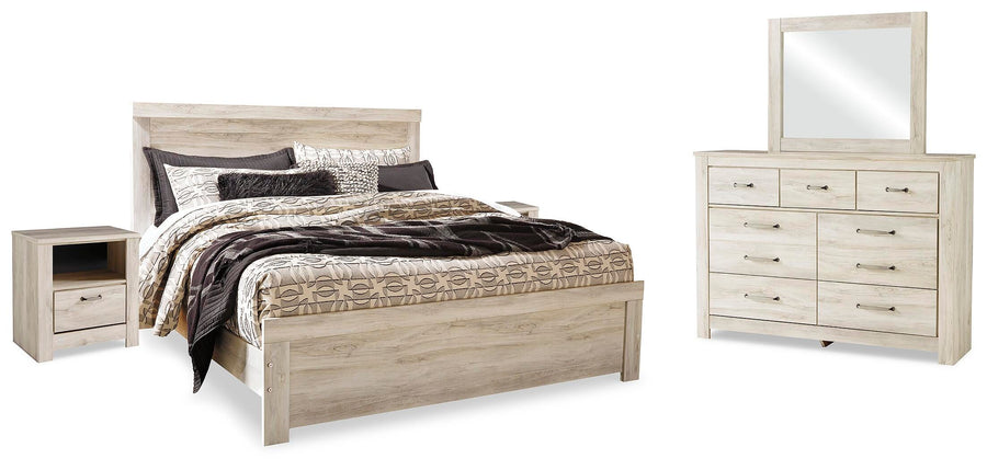Bellaby Panel Bed, Dresser, Mirror and 2 Nightstands