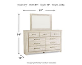 Bellaby Panel Storage Bed, Dresser and Mirror
