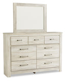 Bellaby Panel Bed with Mirrored Dresser and 2 Nightstands