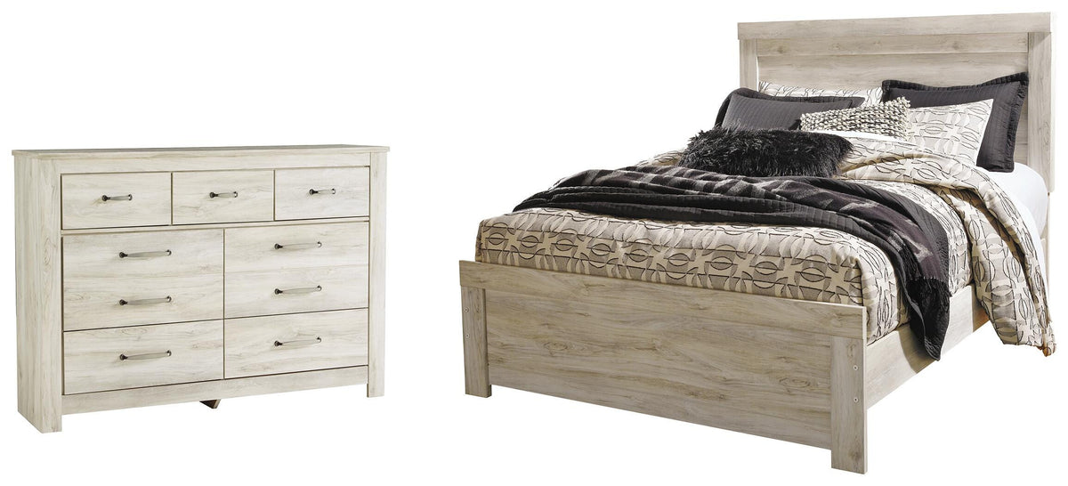 Bellaby Crossbuck Panel Bed with Dresser