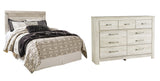 Bellaby Panel Headboard with Dresser