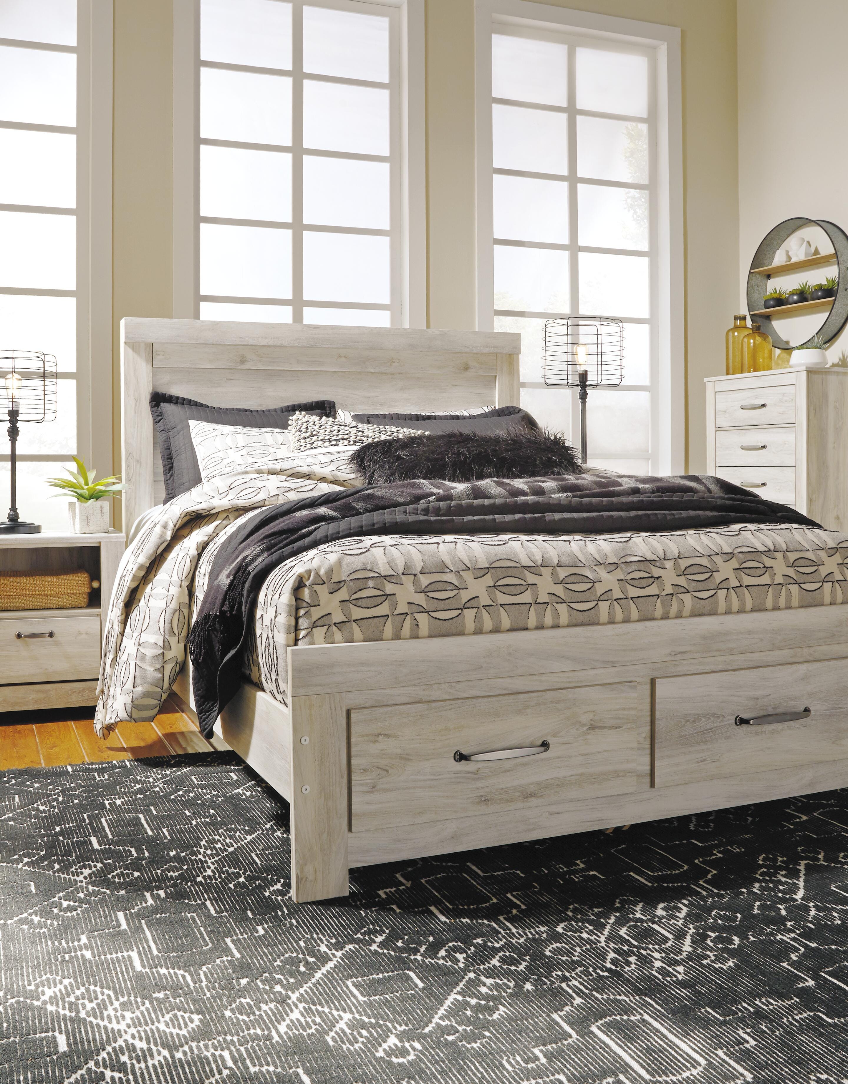 Bellaby Platform Bed with 2 Storage Drawers