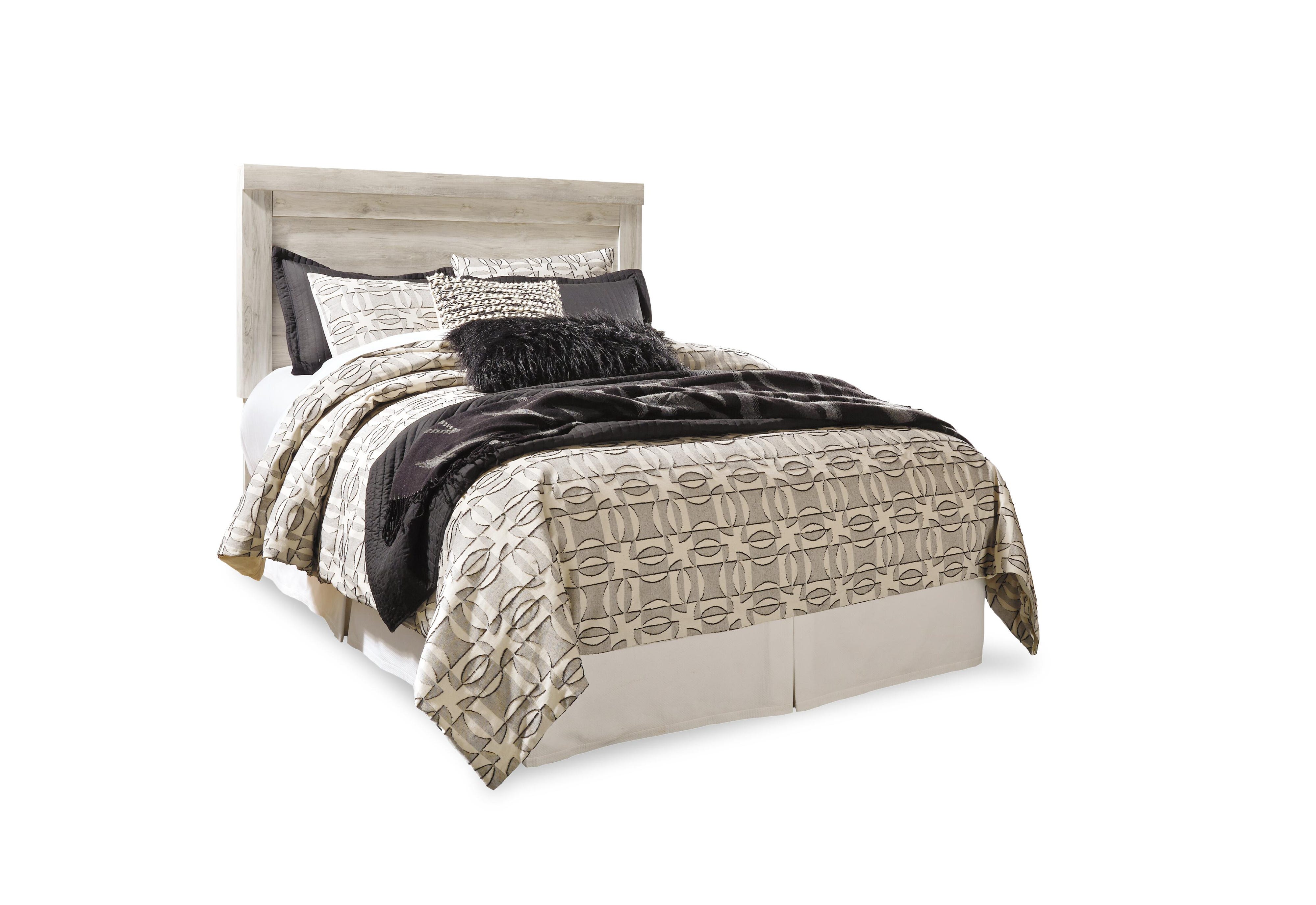 Bellaby Panel Headboard with Mirrored Dresser, Chest and Nightstand