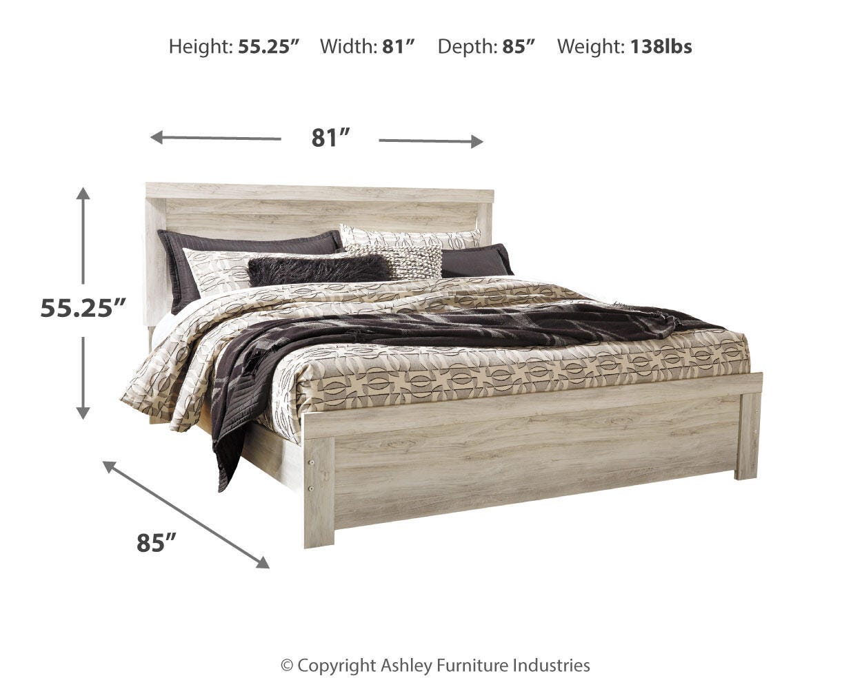 Bellaby Panel Bed with Mirrored Dresser