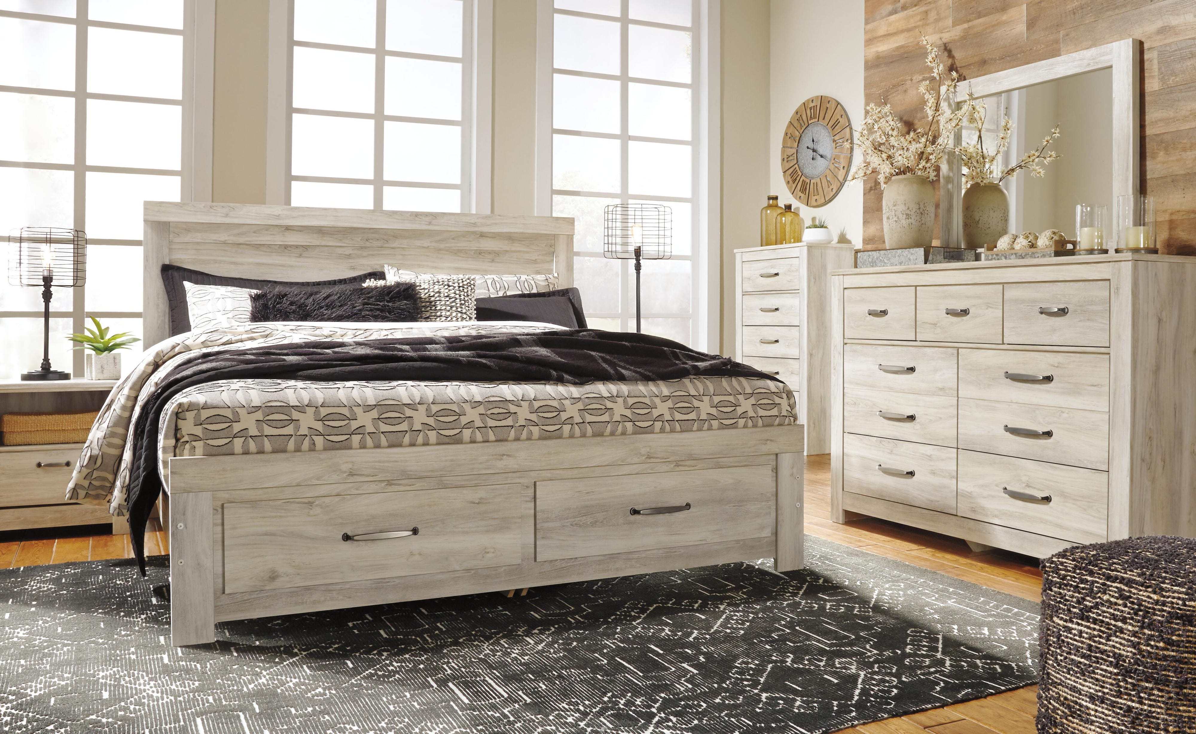 Bellaby Platform Bed with 2 Storage Drawers