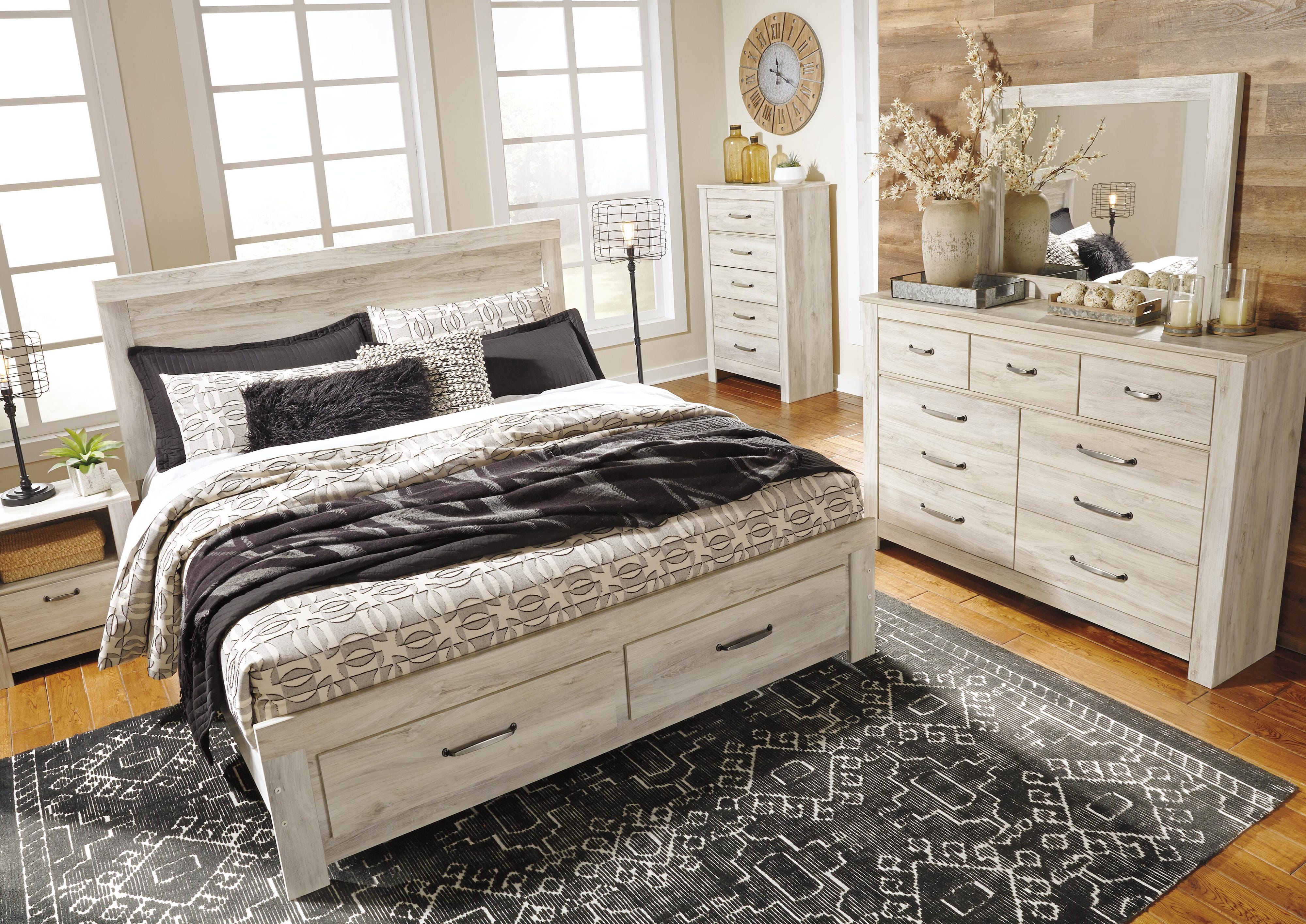 Bellaby Platform Bed with 2 Storage Drawers