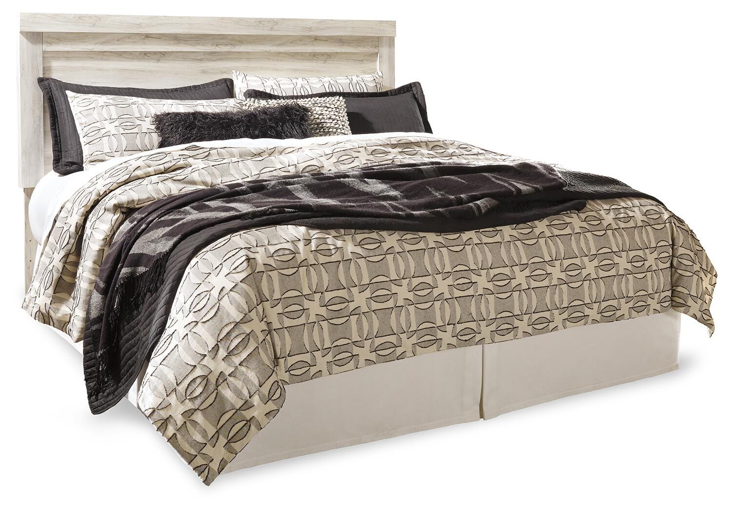 Bellaby Platform Bed with 2 Storage Drawers with Mirrored Dresser and Nightstand
