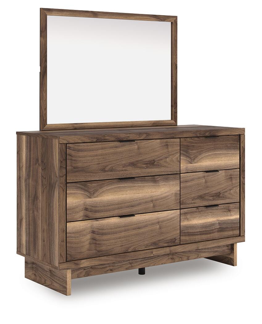 Chirason Panel Platform Bed, Dresser and Mirror