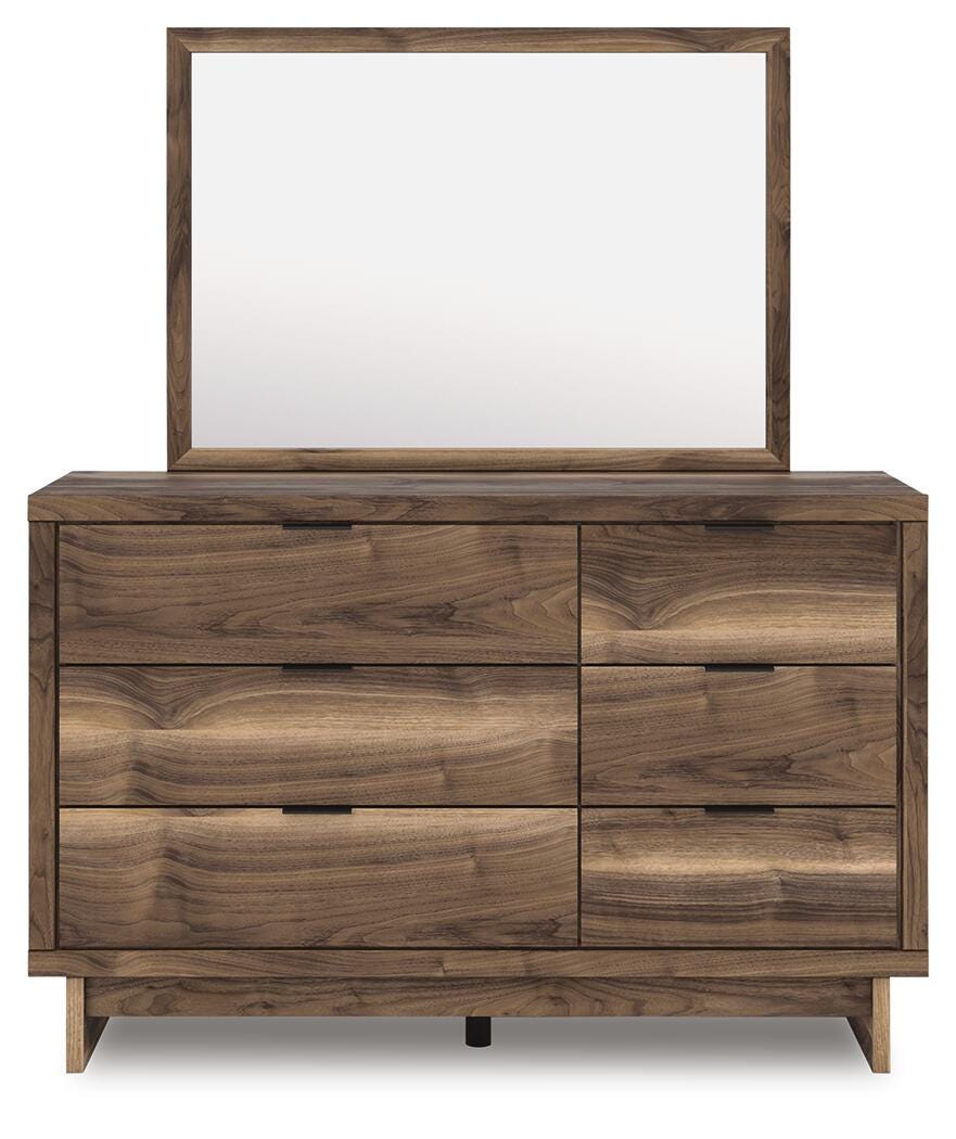 Chirason Panel Bed with Storage, Dresser and Mirror