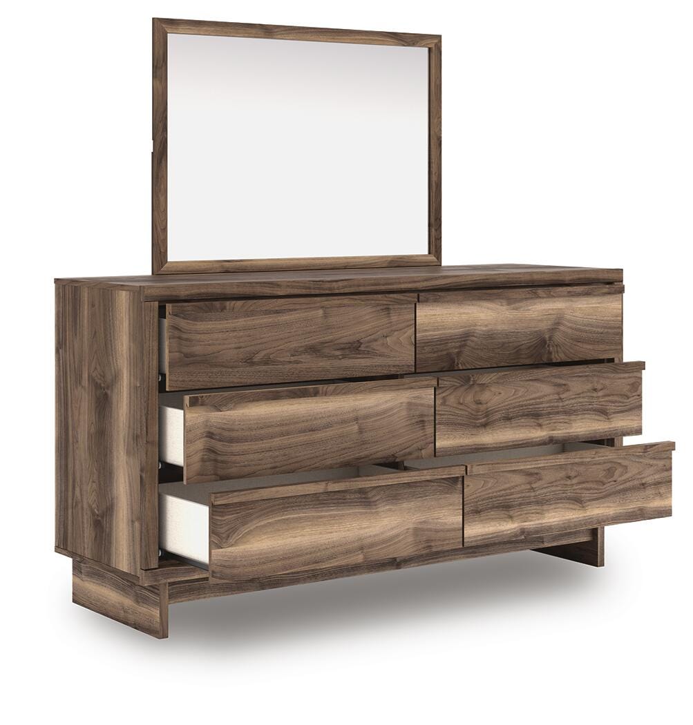 Chirason Panel Platform Bed, Dresser and Mirror