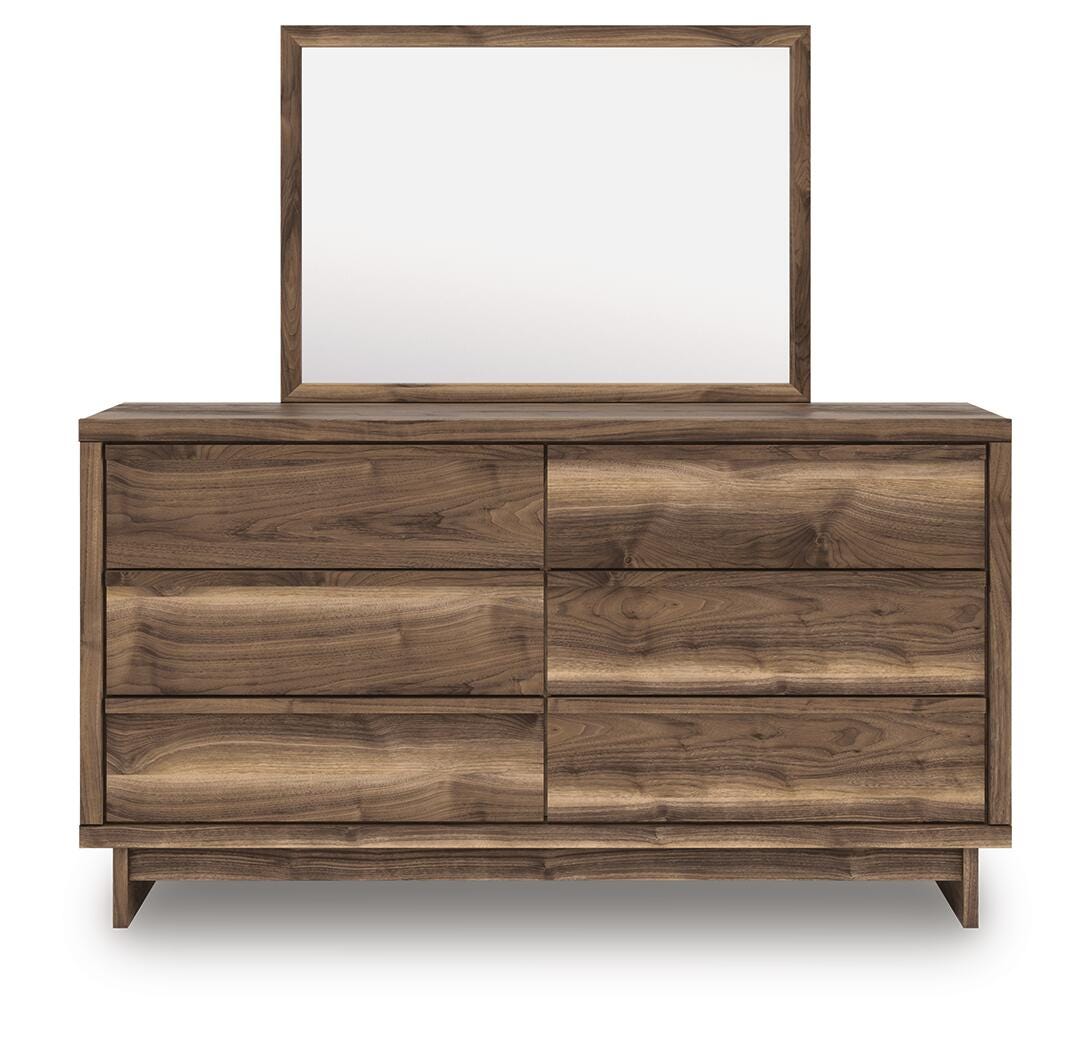 Chirason Panel Platform Bed, Dresser and Mirror