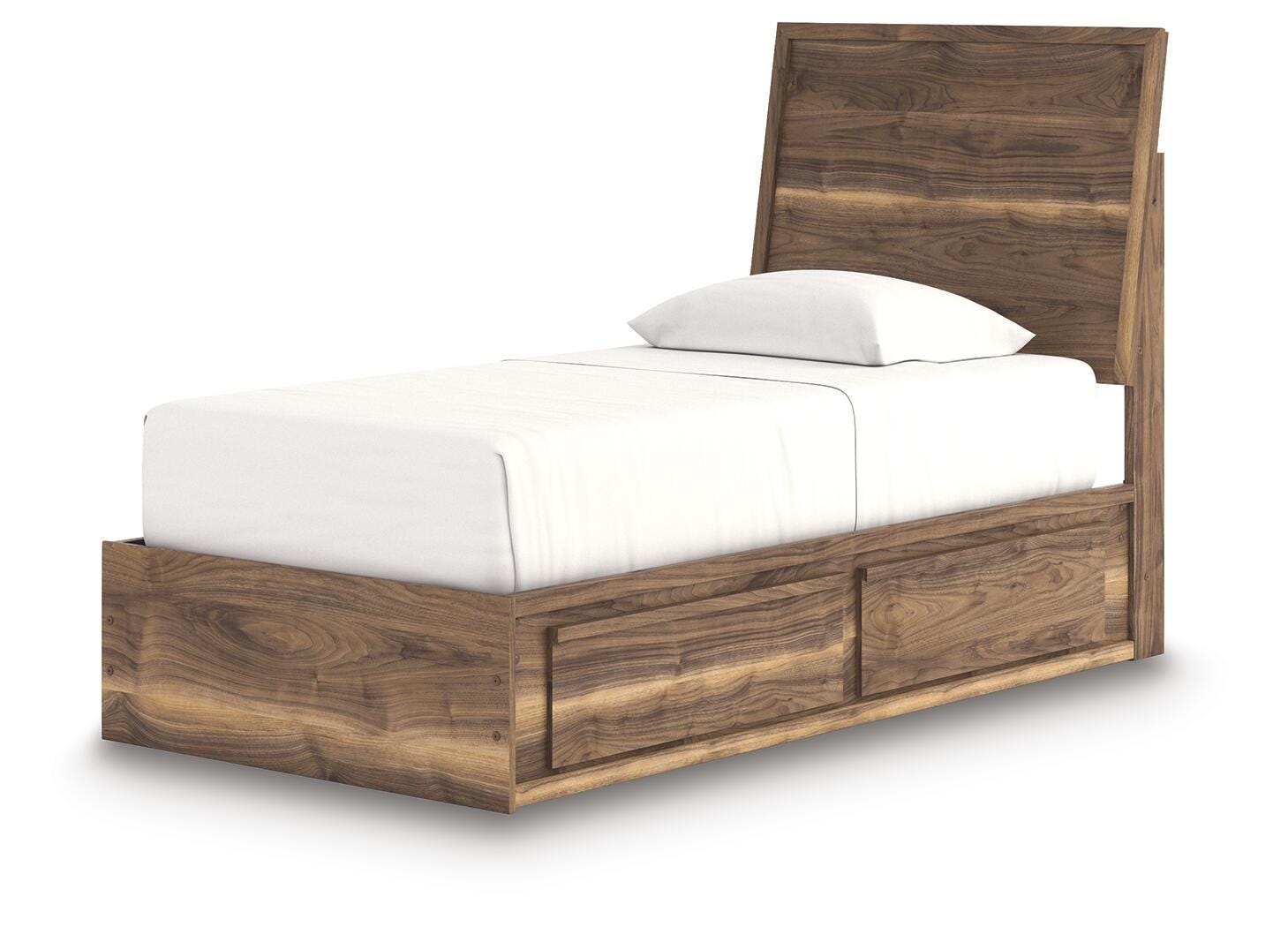 Chirason Panel Bed with Storage, Dresser and Mirror