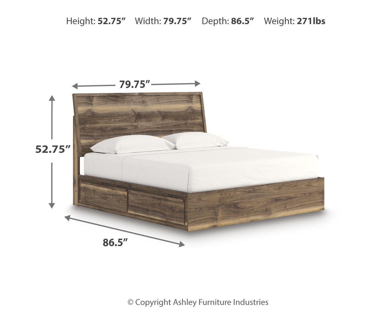 Chirason Panel Bed with Storage