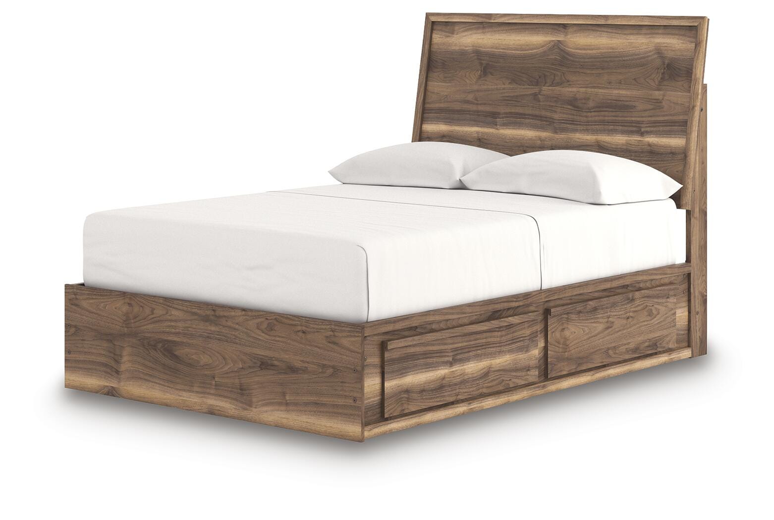 Chirason Panel Bed with Storage, Dresser and Mirror