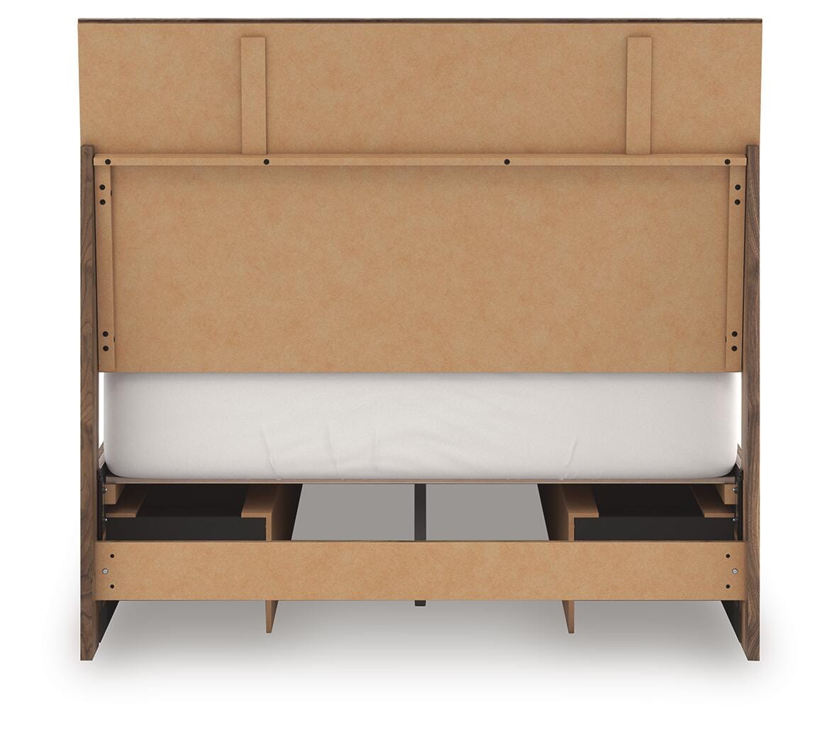 Chirason Panel Bed with Storage, Dresser and Mirror