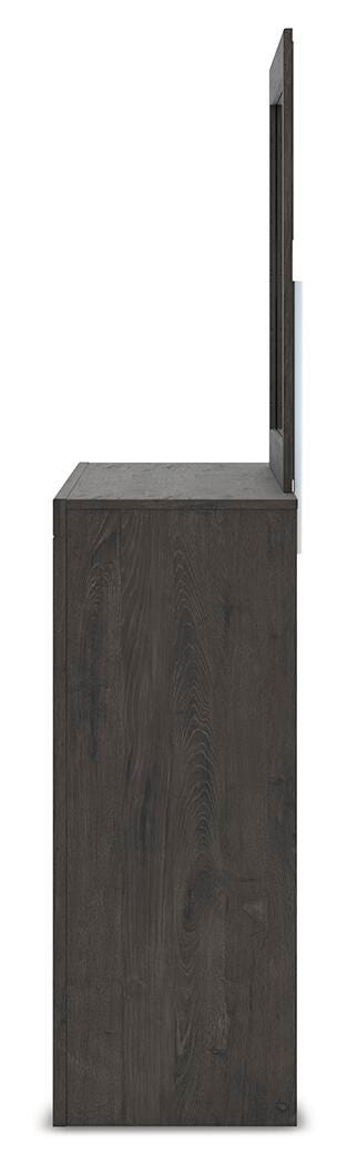 Fraluna Panel Storage Bed, Dresser, Mirror and Nightstand