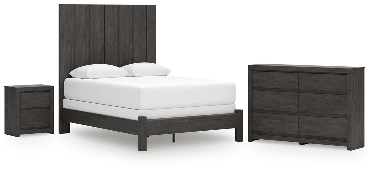 Fraluna Panel Bed, Dresser and Nightstand