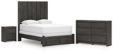 Fraluna Panel Storage Bed, Dresser and Nightstand