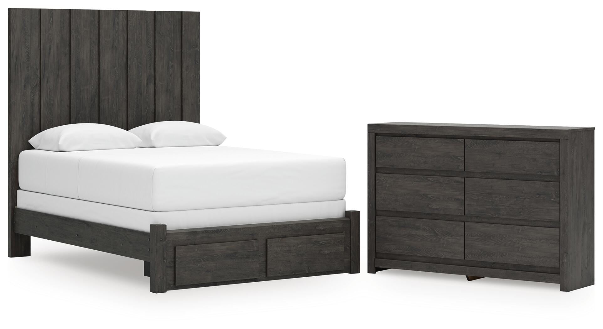 Fraluna Panel Storage Bed and Dresser