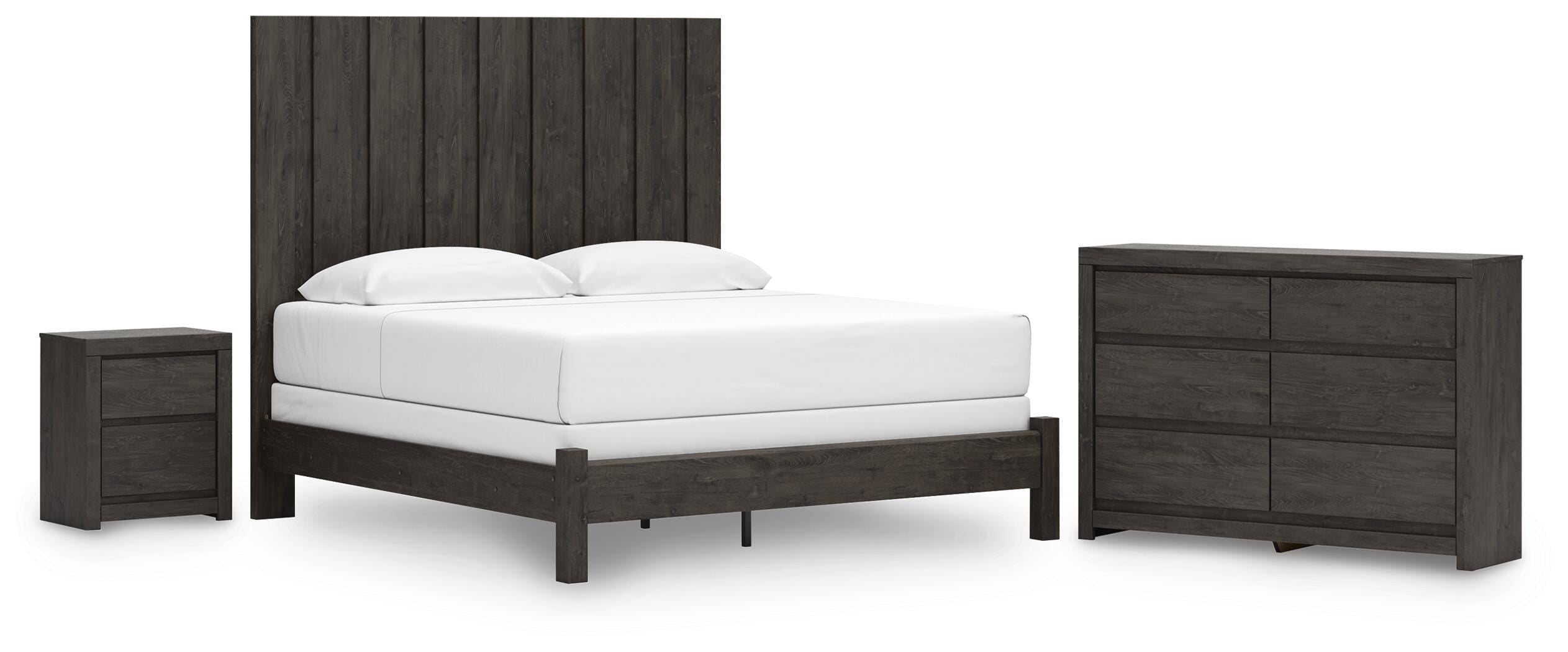 Fraluna Panel Bed, Dresser and Nightstand