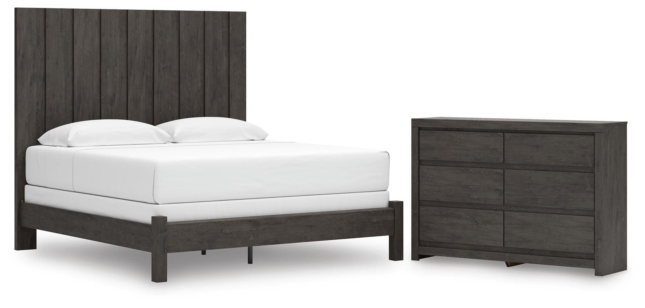 Fraluna Panel Bed and Dresser