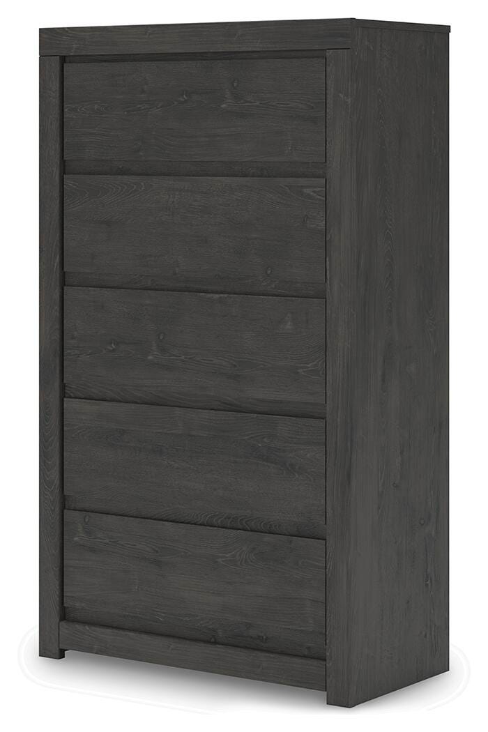 Fraluna Panel Bed, Dresser, Mirror, Chest and Nightstand