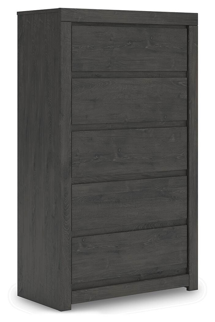 Fraluna Panel Bed, Dresser, Mirror and Chest