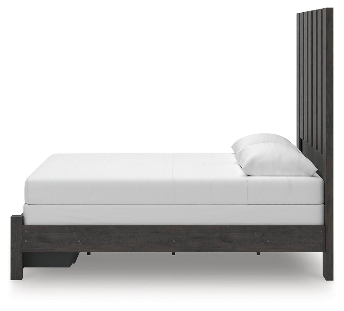 Fraluna Panel Storage Bed, Dresser and Mirror