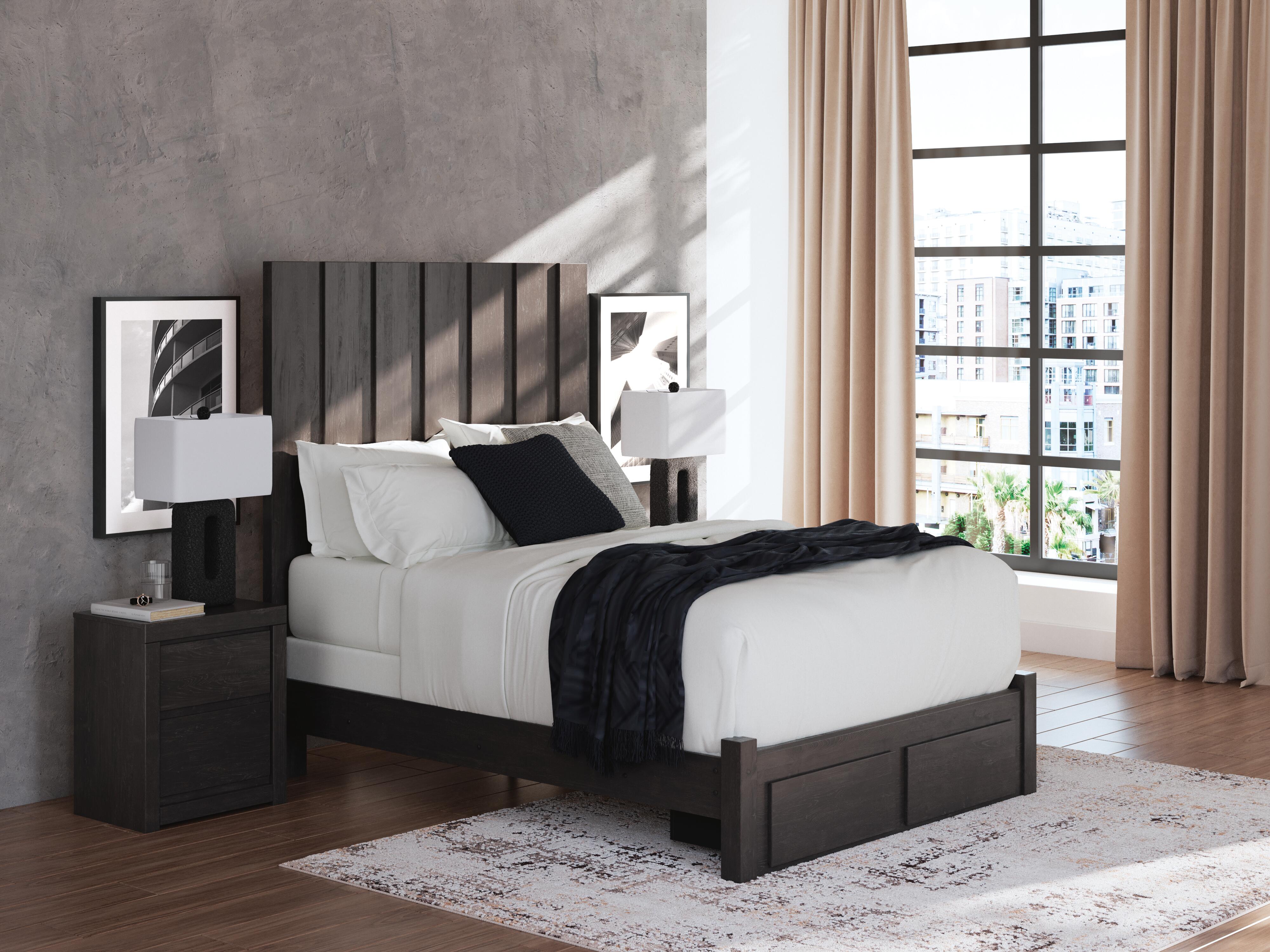 Fraluna Panel Storage Bed and Dresser