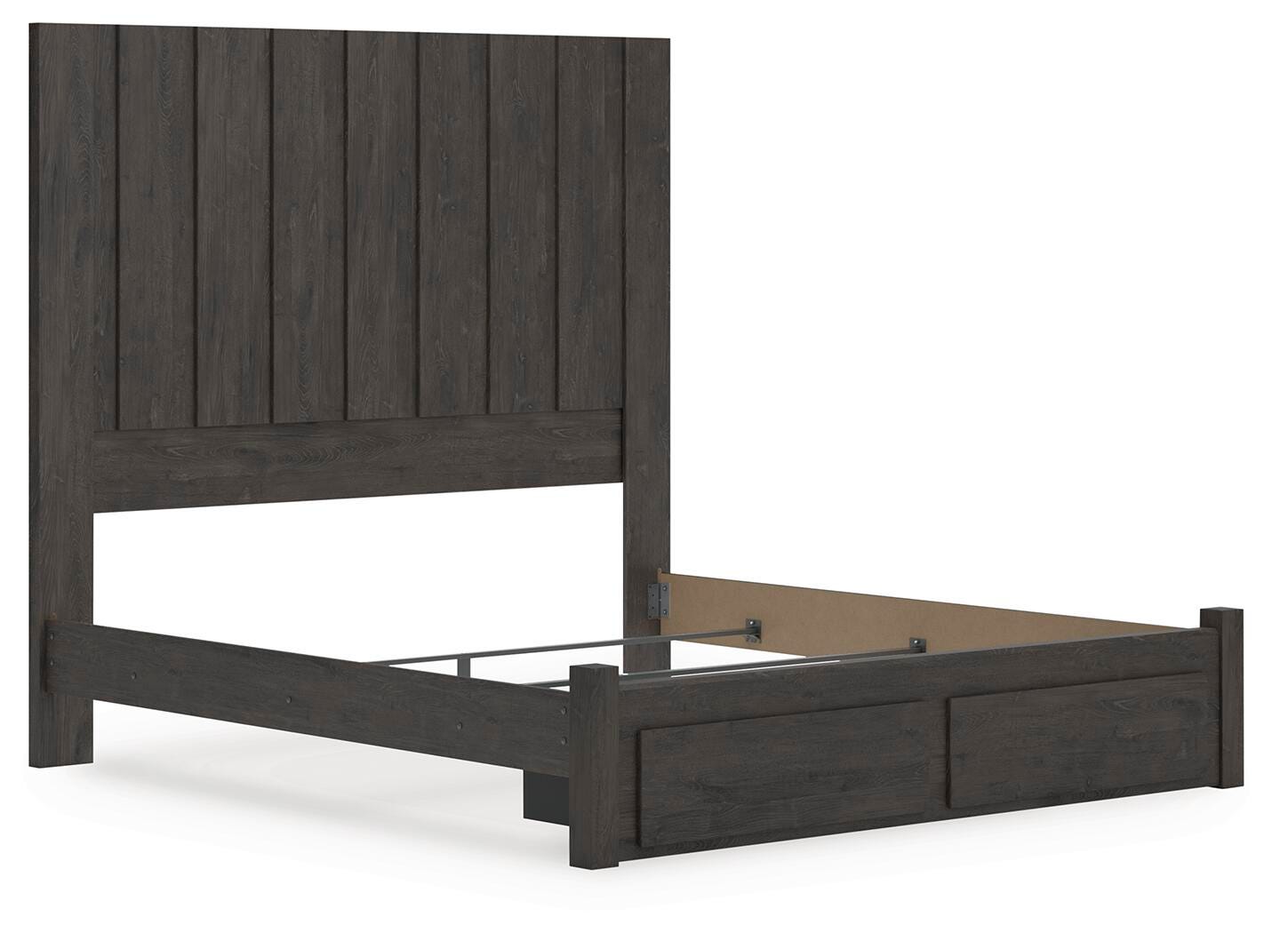 Fraluna Panel Storage Bed, Dresser, Mirror and 2 Nightstands