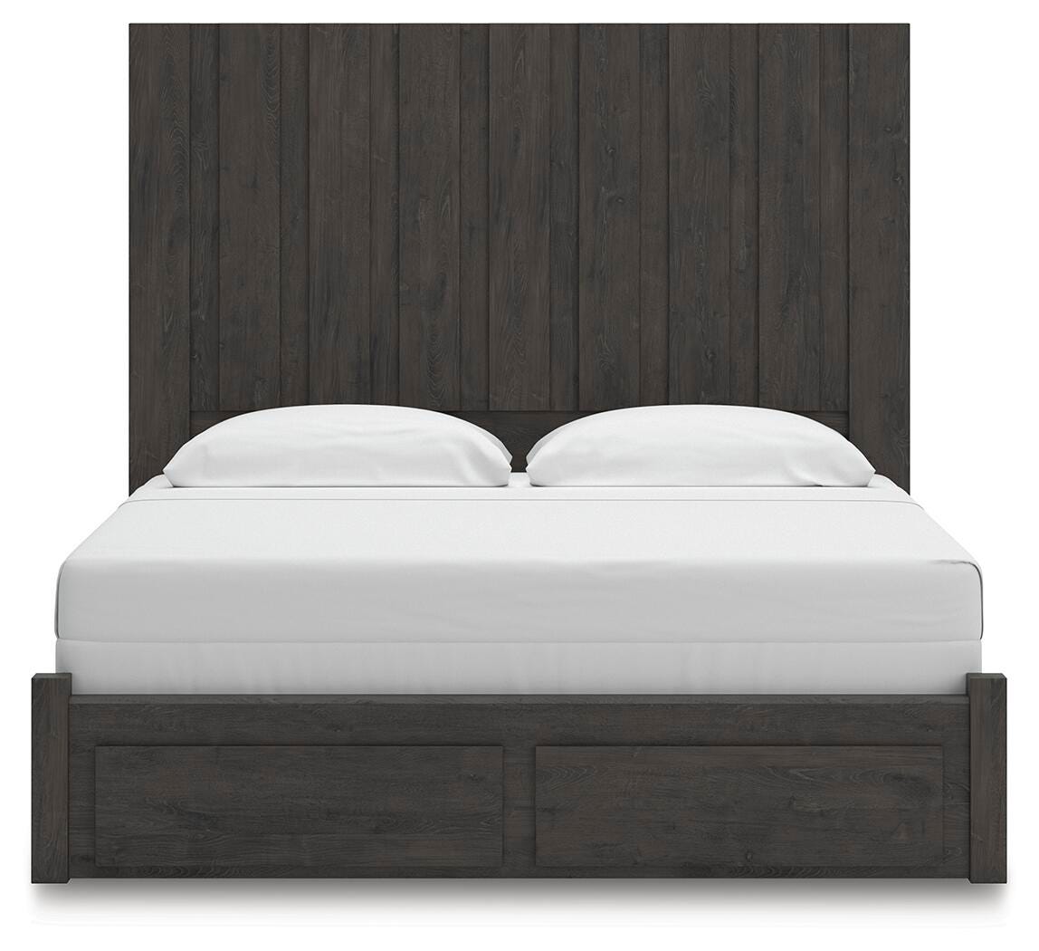 Fraluna Panel Storage Bed, Dresser and Mirror