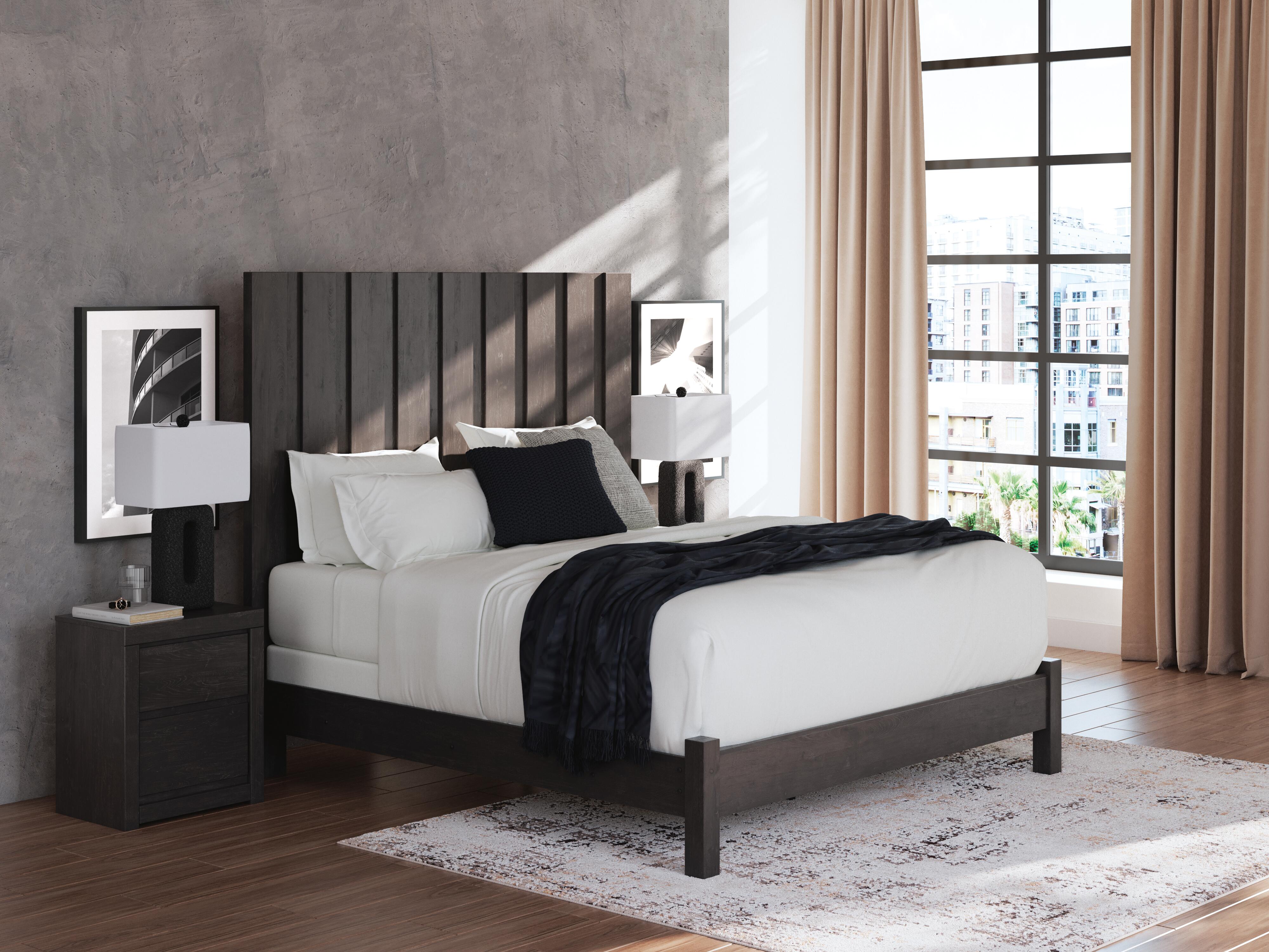 Fraluna Panel Bed, Dresser, Mirror, and Nightstand