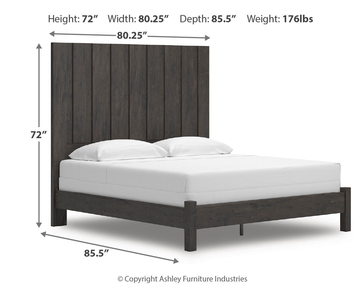 Fraluna Panel Bed