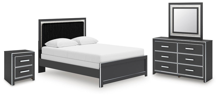 Zuraleus Panel Bed, Dresser, Mirror and Nightstand