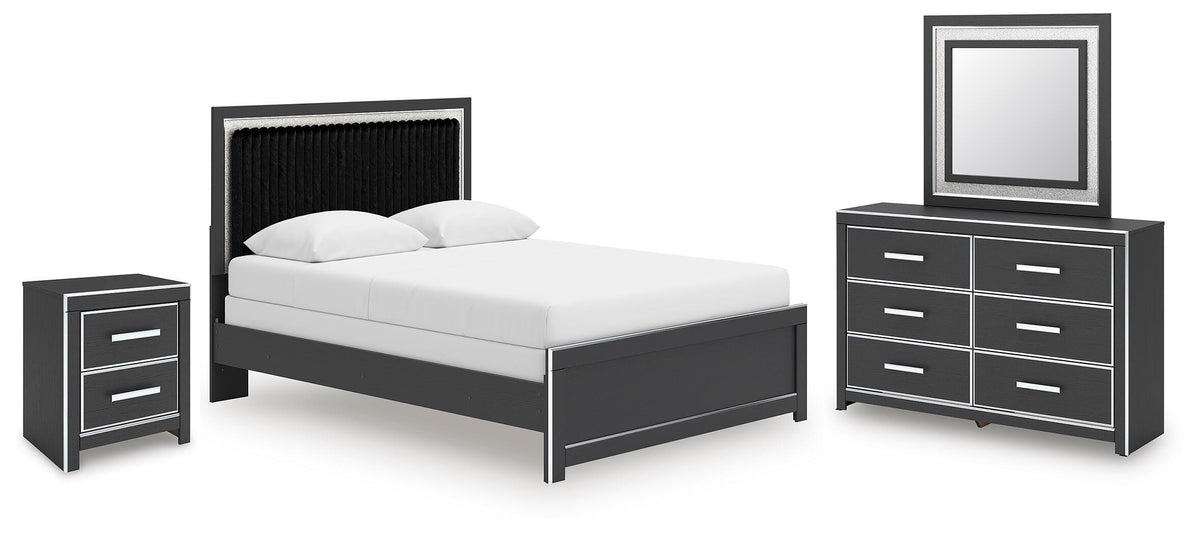 Zuraleus Panel Bed, Dresser, Mirror and Nightstand