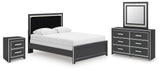 Zuraleus Panel Bed, Dresser, Mirror and Nightstand