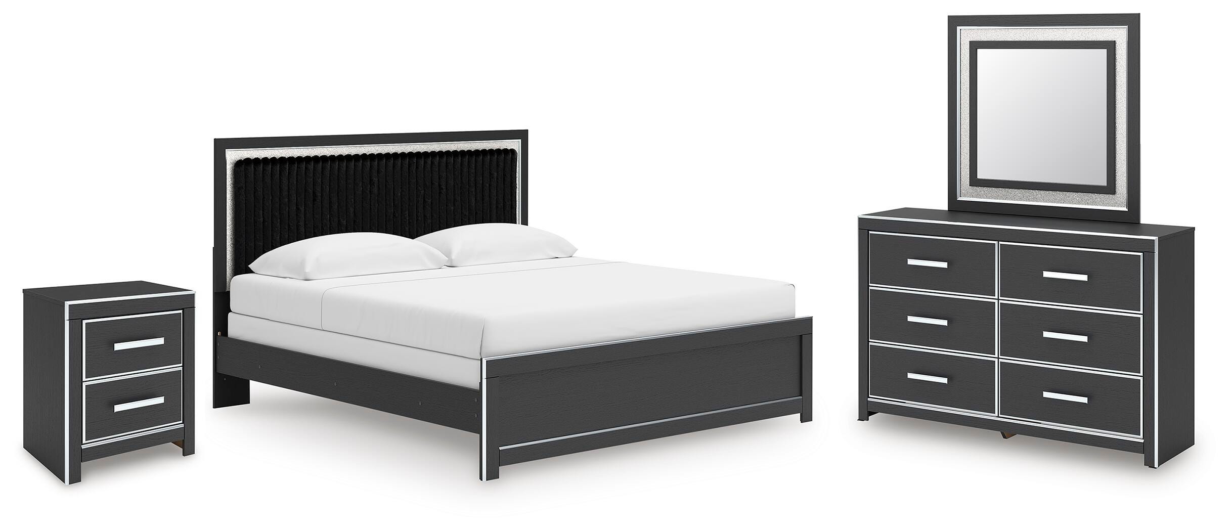 Zuraleus Panel Bed, Dresser, Mirror and Nightstand