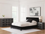 Zuraleus Upholstered Bed, Dresser and Nightstand